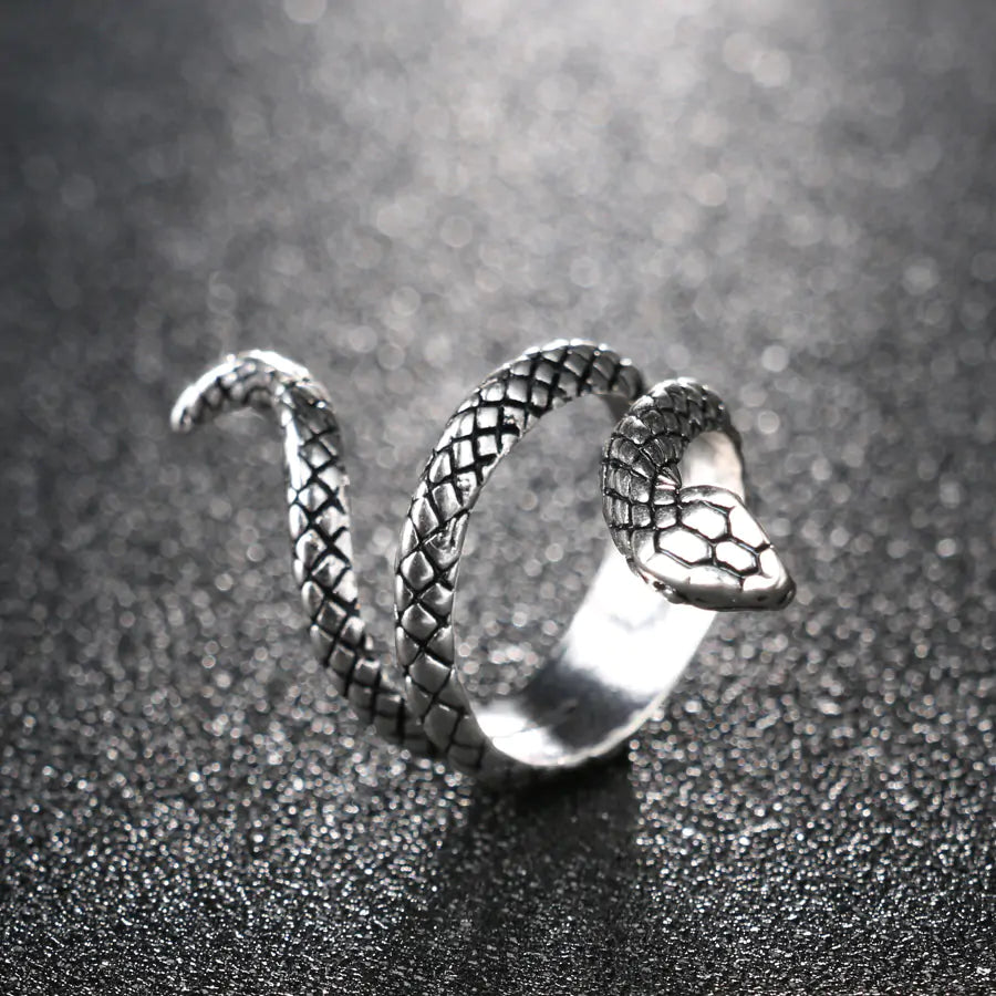 Silver Plated Snake Ring