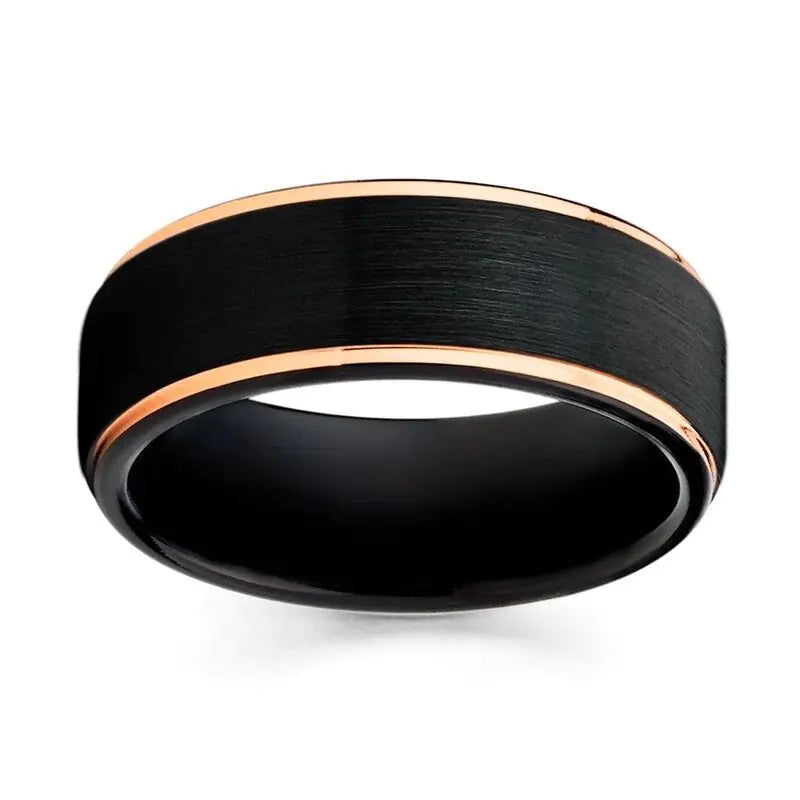 Black and gold Ring