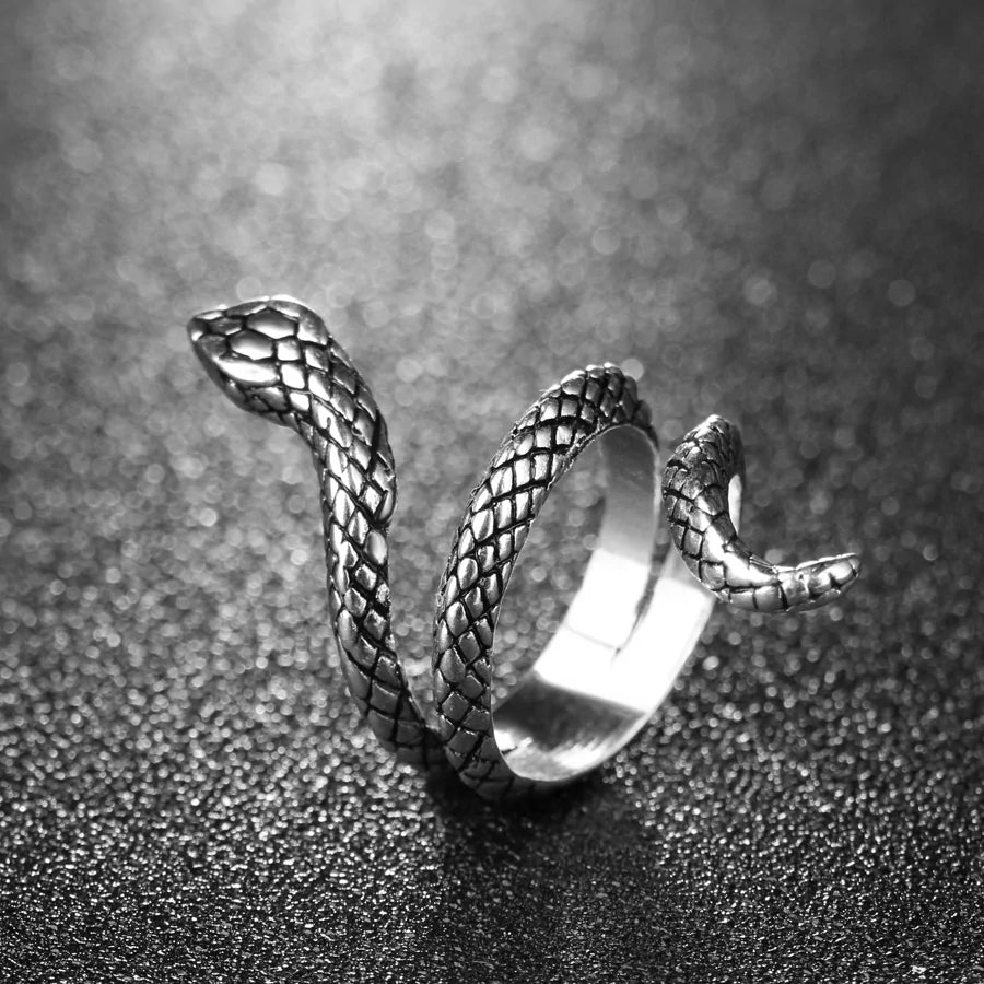 Silver Plated Snake Ring