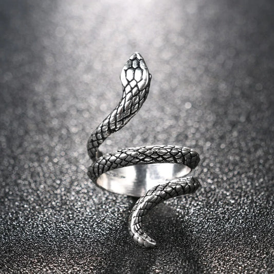 Silver Plated Snake Ring