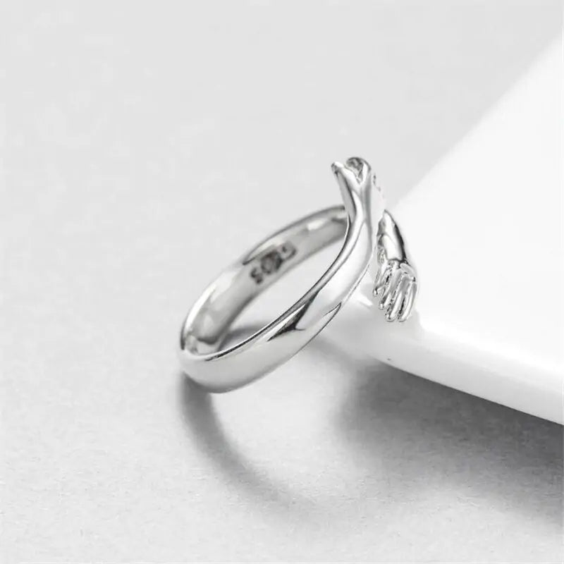 Silver Plated Love Rings